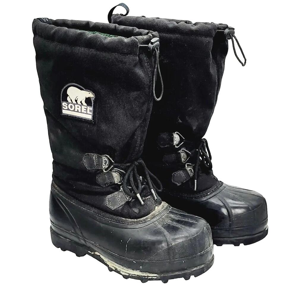 Sorel Glacier Extreme Winter Insulated Snow Boots NM1042-010 Men's 8 EUC